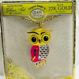 Owl Necklace Gold Chain Pendant Animal Jewelry Gift